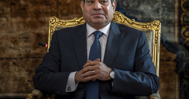 Egyptian president Abdel Fattah al-Sisi.