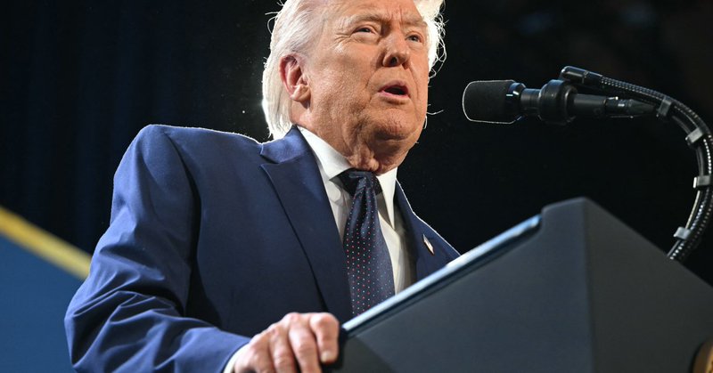US President Donald Trump speaks during the Republican Members Issues Conference at Trump National Doral in Miami, Florida, on March 9, 2026.