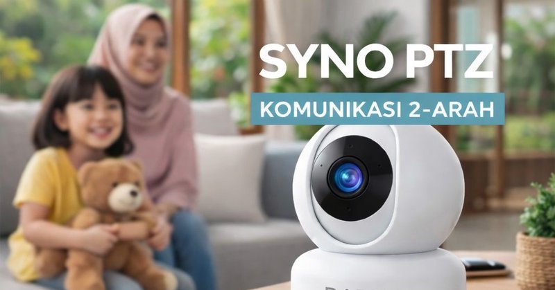 Jual BARDI CCTV IP Camera Indoor PTZ SYNO 3MP Smart 1080p 360° Kamera...