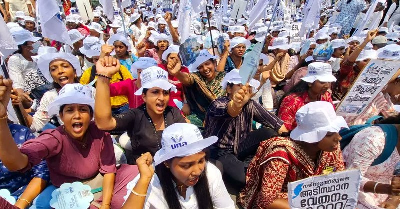 Private Hospital Nurses Announce Strike: സ്വകാര്യ ആശുപത്രികളിലെ നഴ്സുമാർ വീണ്ടും സമരത്തിലേക്ക്; 26 മുതൽ അനിശ്ചിതകാല പണിമുടക്ക്