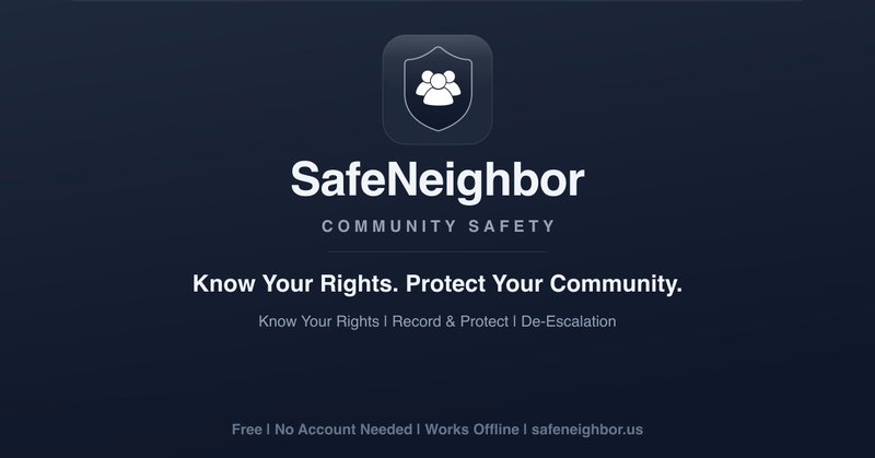 SafeNeighbor - Your Rights, Community Safety