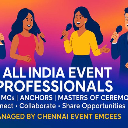 All India Event Professionals / Emcees / Master of Ceremonies/MCs /Anchors | From the Mic to the Pitch – Marina Arena, you have my heart | Facebook