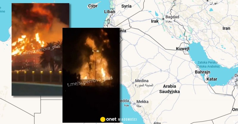 Płoną pola naftowe w ZEA i Iraku