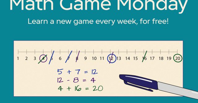 Learn a new game with Math Game Monday