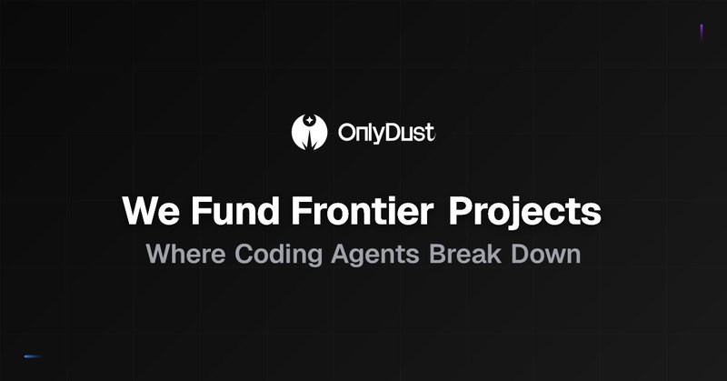 We Fund Frontier Projects Where Coding Agents Break Down - OnlyDust