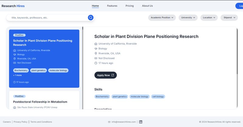 ResearchHires | Find and Post Research Positions