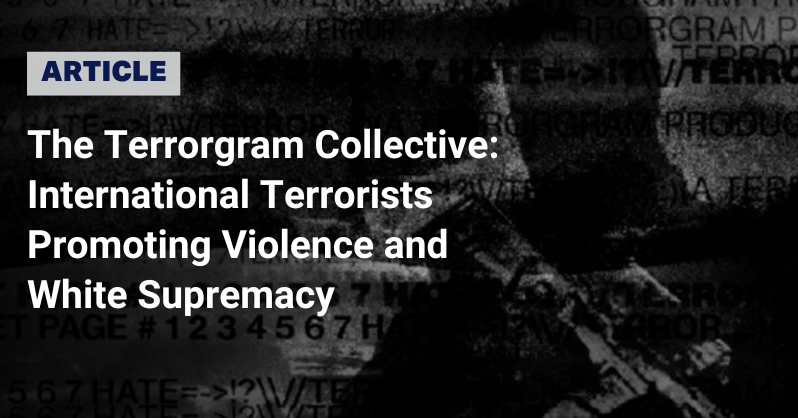 A portion of the cover of The Hard Reset, the most recent publication released by the Terrorgram Collective.