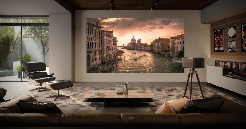 6,000 lumens from a dual triple-laser light source and 4K visuals up to 300 inches