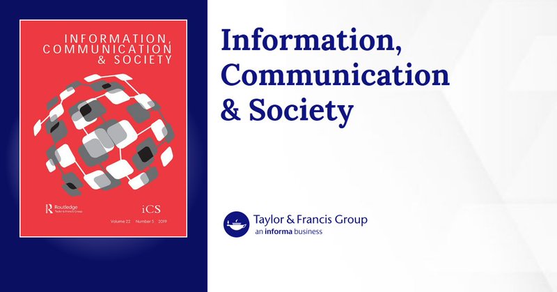 Journal cover image for Information, Communication & Society