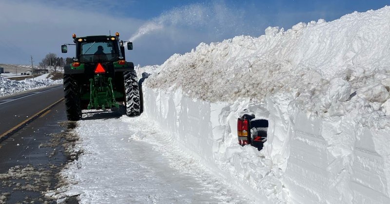 On This Date: Snow Plow Reveals Truck Buried In Iowa Blizzard