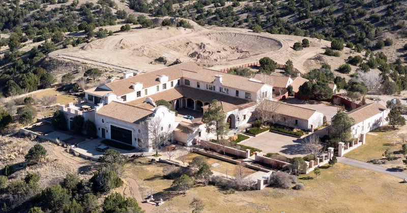 A drone view shows Zorro Ranch, a property formerly owned by Jeffrey Epstein, near Stanley, New Mexico, U.S. March 8, 2026. REUTERS/Rebecca Noble