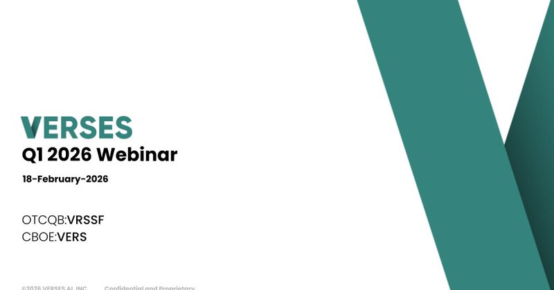 VERSES investor webinar February 2026