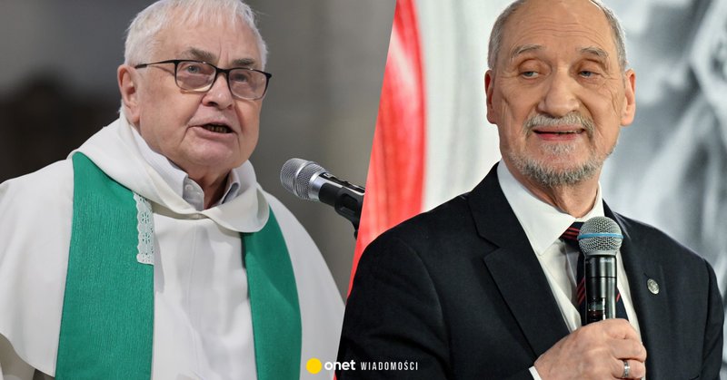 O. Ludwik Wiśniewski (z lewej) i Antoni Macierewicz (z prawej)