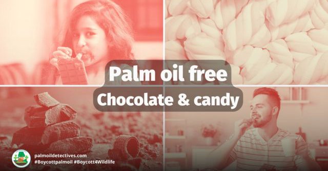 Palm oil free chocolate and candy