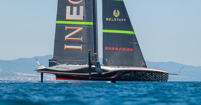 Britannia. the yacht that represented the UK in the 37th America's Cup