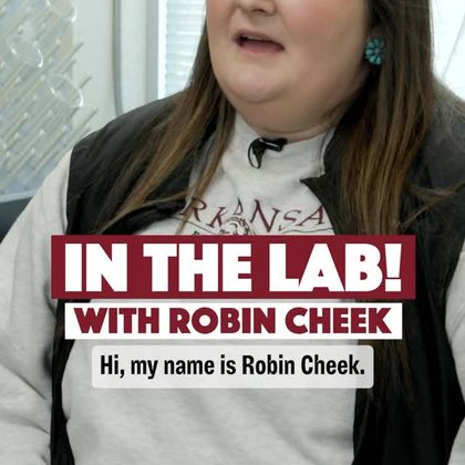 We’re #InTheLab with Robin Cheek! Robin (@robincheeek) is a Ph.D. animal science student advised by Beth Kelley, professor in the Department of Animal Science. Robin is currently studying the risk of bovine respiratory disease in beef calves. Through her research, she hopes to find ways to mitigate the disease without the use of antibiotics. #AnimalScience #BeefCows #Cows #Research | Arkansas Agricultural...