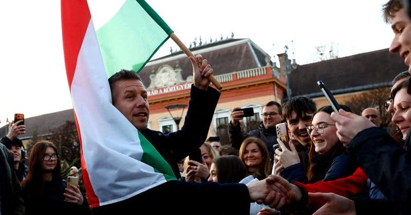 Featured image for Hungary's opposition Tisza party widens lead over Orban's Fidesz, poll says