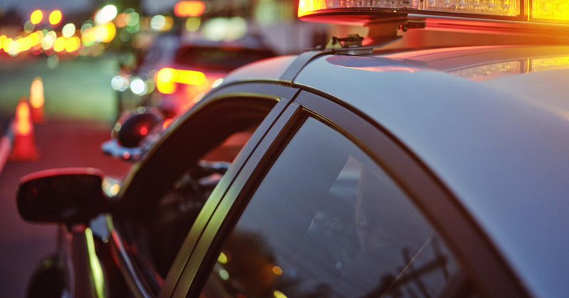 Stock image of police lights. | Getty Images