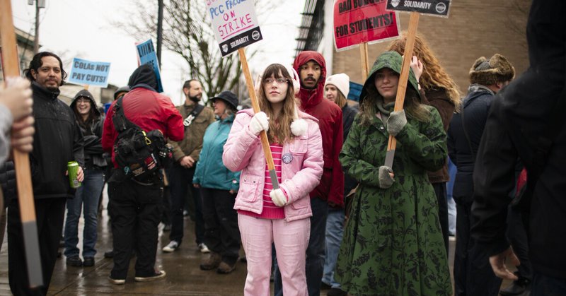 For the first time in its history, Portland Community College staff, after months of protracted negotiations over salary and health care benefits, went on strike Wednesday morning. The college said campuses will operate remotely through the end of the strike. March 11, 2026.