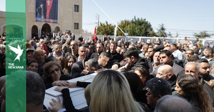 Funeral in Lebanon for Maronite priest Pierre er-Rai killed by Israel