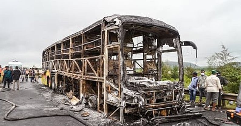 Visual of a past bus accident