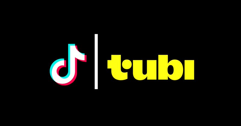 TikTok and Tubi logos.