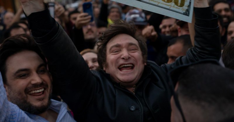 Javier Milei, durante la campaña que lo llevó a la Presidencia de Argentina.