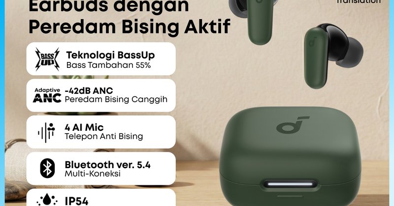 Jual (NEW LAUNCH) Soundcore Anker R50i NC Earbuds Adaptive Noise...