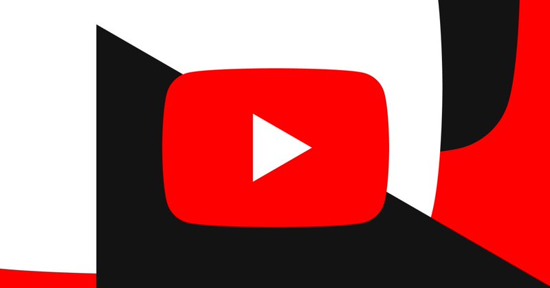 YouTube’s logo with geometric design in the background