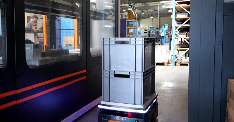 Le robot de transport Roc-E de la start-up tarnaise Rob'Occ.