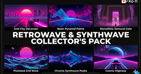 Relive the neon glory with the "Retrowave & Synthwave" collector's pack. ⚡🌴 What’s inside this collection: 6 Masterpiece 8K Wallpapers: High-resolu...