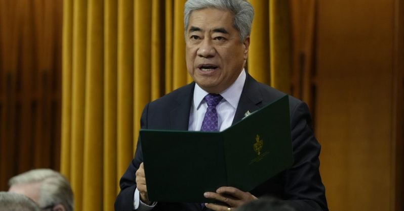 National Newswatch logo overlaid on a photo of Canada's national parliament puildings