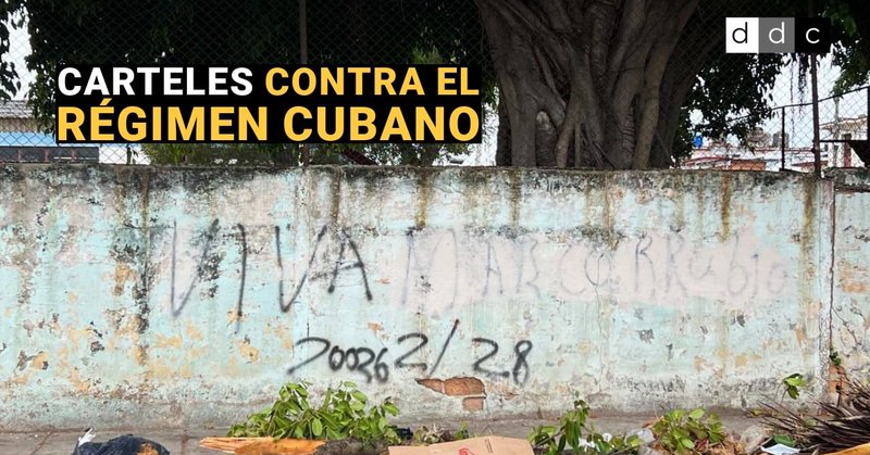 Cartel en apoyo a Marco Rubio en La Habana.