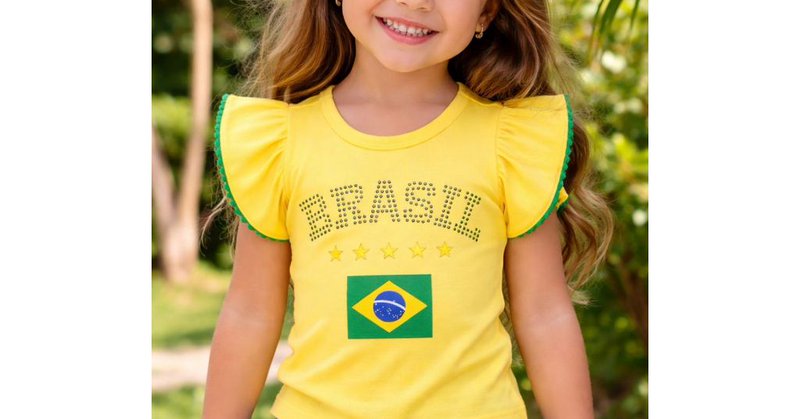 Blusa do Brasil-Copa Infantil-Ribana-Canelado-Premium-Moda-Bloguerinha...