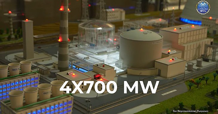 A model of how the completed plant could look (Image: Screengrab from NPCIL video)