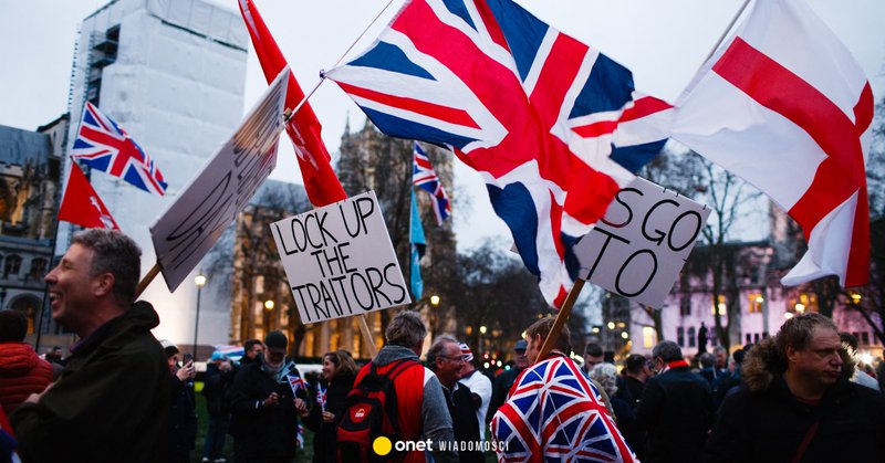 Demonstracja zwolenników Brexitu w Londynie