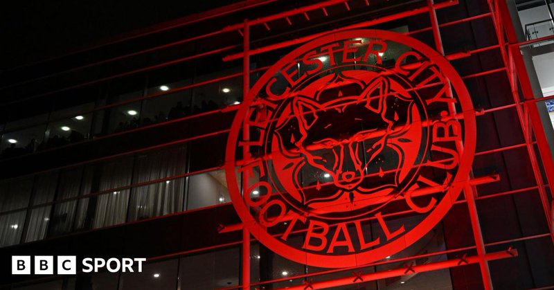 General view of of the Leicester City crest on the King Power Stadium
