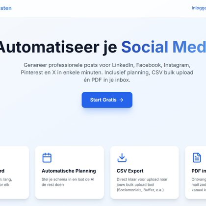 Slimmer Posten: Bespaar tijd en post automatisch op social media!