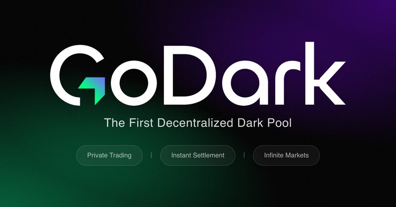 GoDark DEX — private crypto dark pool exchange