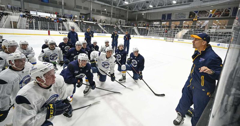 St. Louis Blues prospect camp at the Centene Community Ice Center