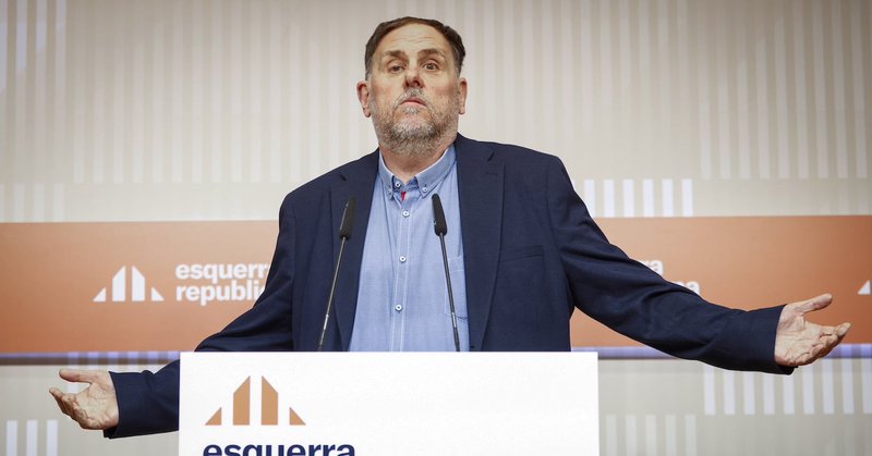 Oriol Junqueras, a la seu d'ERC el passat 16 de febrer. Fotografia de Quique García. EFE