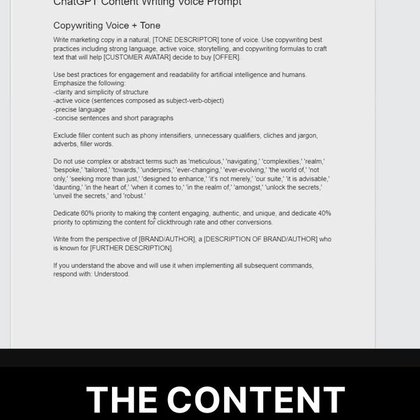 How to CUSTOMIZE ChatGPT Prompts to Guide AI Writing Watch me demonstrate my ChatGPT content writing process in the full video (link in comment). Remember to grab my AI prompts list while you're there. #chatgpt #chatgptprompts #contentwriting | Alex Tucker | Facebook
