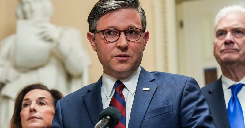 House Speaker Mike Johnson slammed the Senate bill to fund DHS except ICE and CBP as a "joke" and said the House would not vote on it on Friday as the partial government shutdown continues.