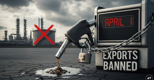 Russia set to ban gasoline exports from April 1 as prices jump - CNBC TV18