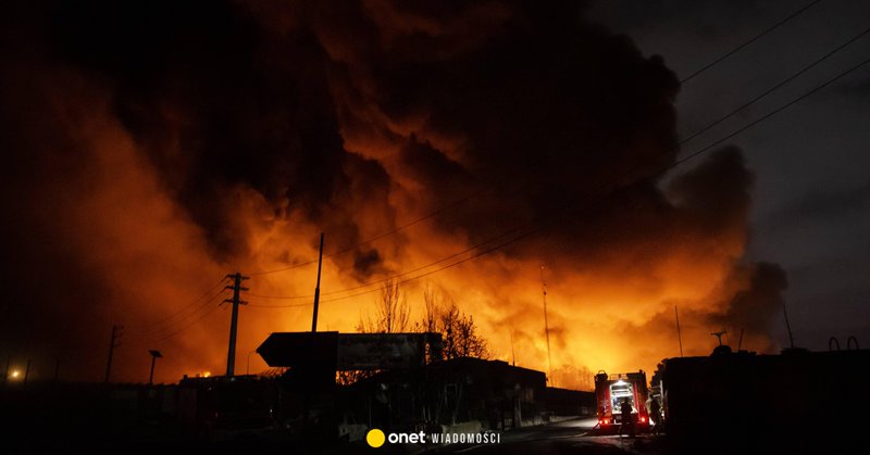 Pożar w Teheranie w marcu 2026 r.
