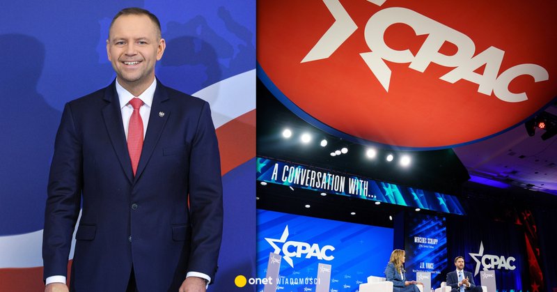 Prezydent Karol Nawrocki i scena zeszłorocznej konferencji CPAC