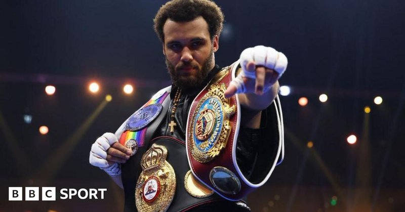 Moses Itauma celebrates with his belts