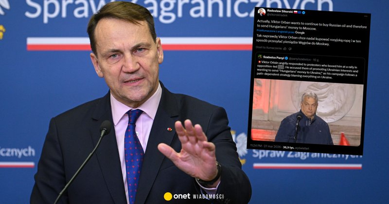 Szef MSZ Radosław Sikorski (fot. screen: x.com/sikorskiradek)