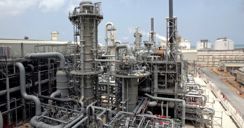 This April 4, 2009, file photo, shows a gas production facility at Ras Laffan, Qatar. (AP Photos/Maneesh Bakshi, File)