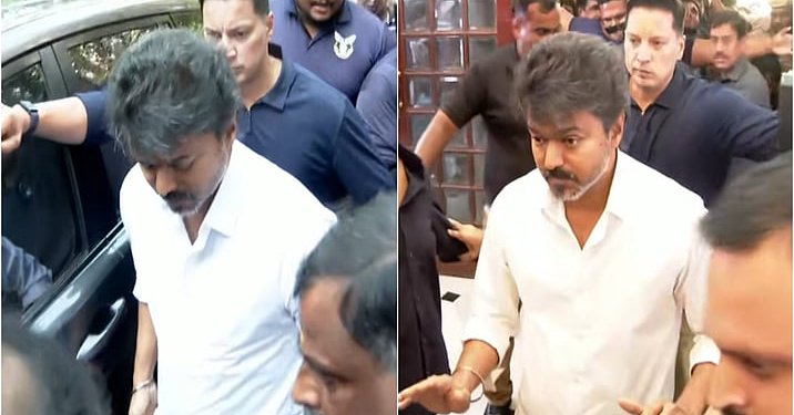 பெரம்பூர் பிரச்சாரம் விவகாரம்: தலைமைச் செயலகத்தில் தேர்தல் அதிகாரியிடம் விஜய் நேரில் புகார்